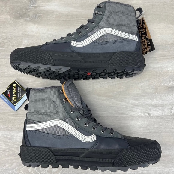 VANS SK8-Hi MTE-3 GORE-TEX WATERPROOF INSULATED BOOTS GREY/BLACK 507698 MEN'S - Picture 7 of 9